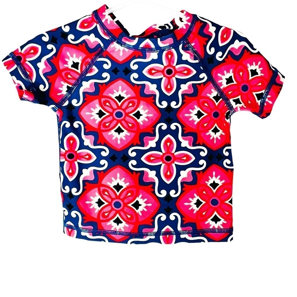 Tea Collection Girl's‎ Short Sleeve Rash Guard Swim Shirt